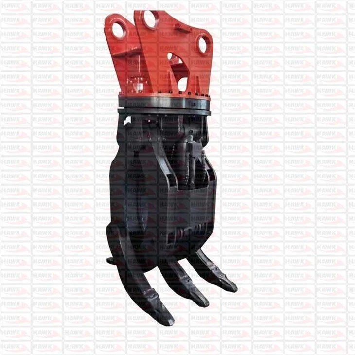 Excavator Attachment Hydraulic Steel Grapple